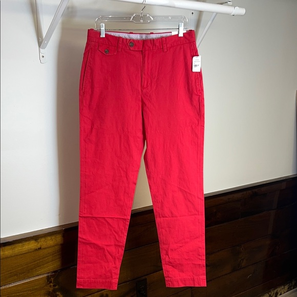 Brooks Brothers Milano‎ Fit Men's Bright Red Chinos- 32x32